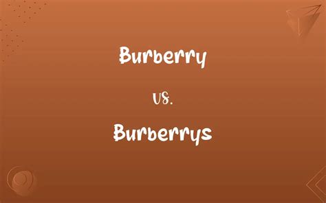 burberry vs berry.